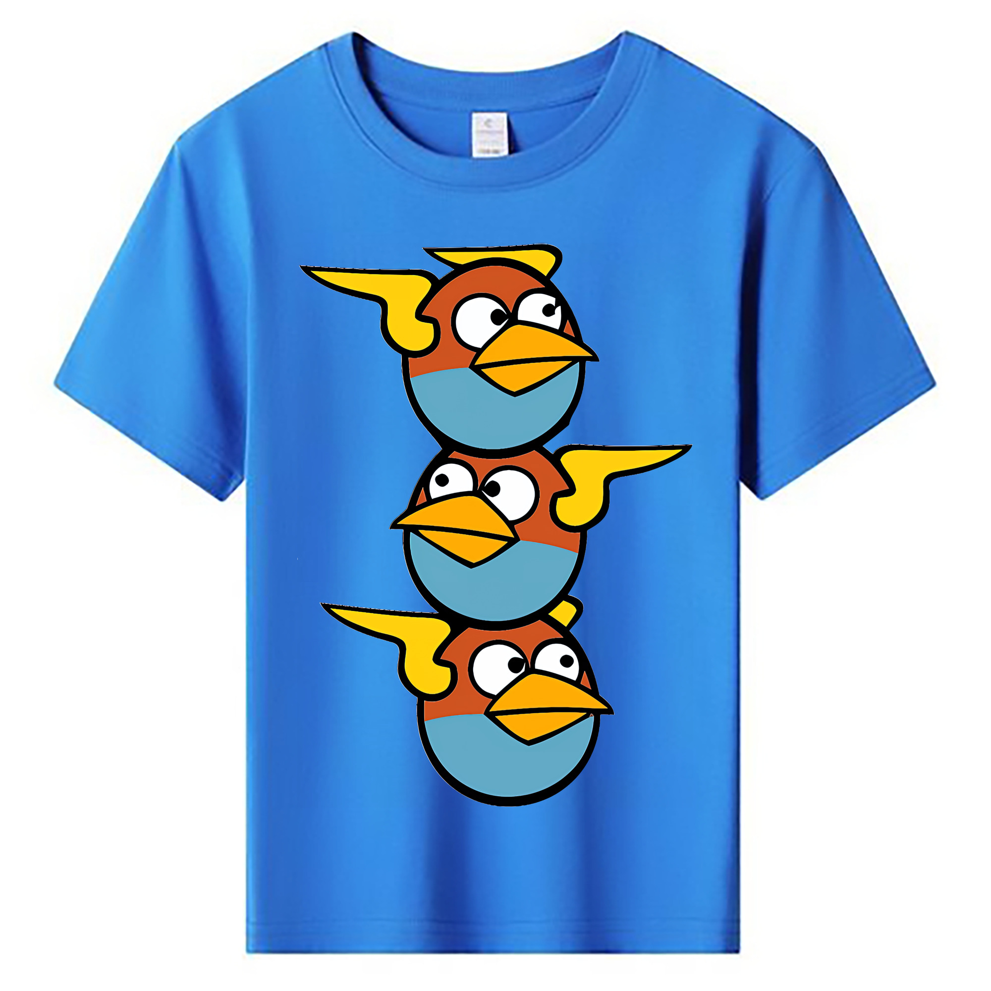 （画像用） Angry Birds アングリーバード 綿100％キッズTシャツ（フロントプリント）